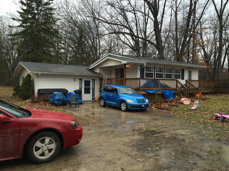 Shown here with large amounts of mud, because living at the lowest part of the hill is exciting.